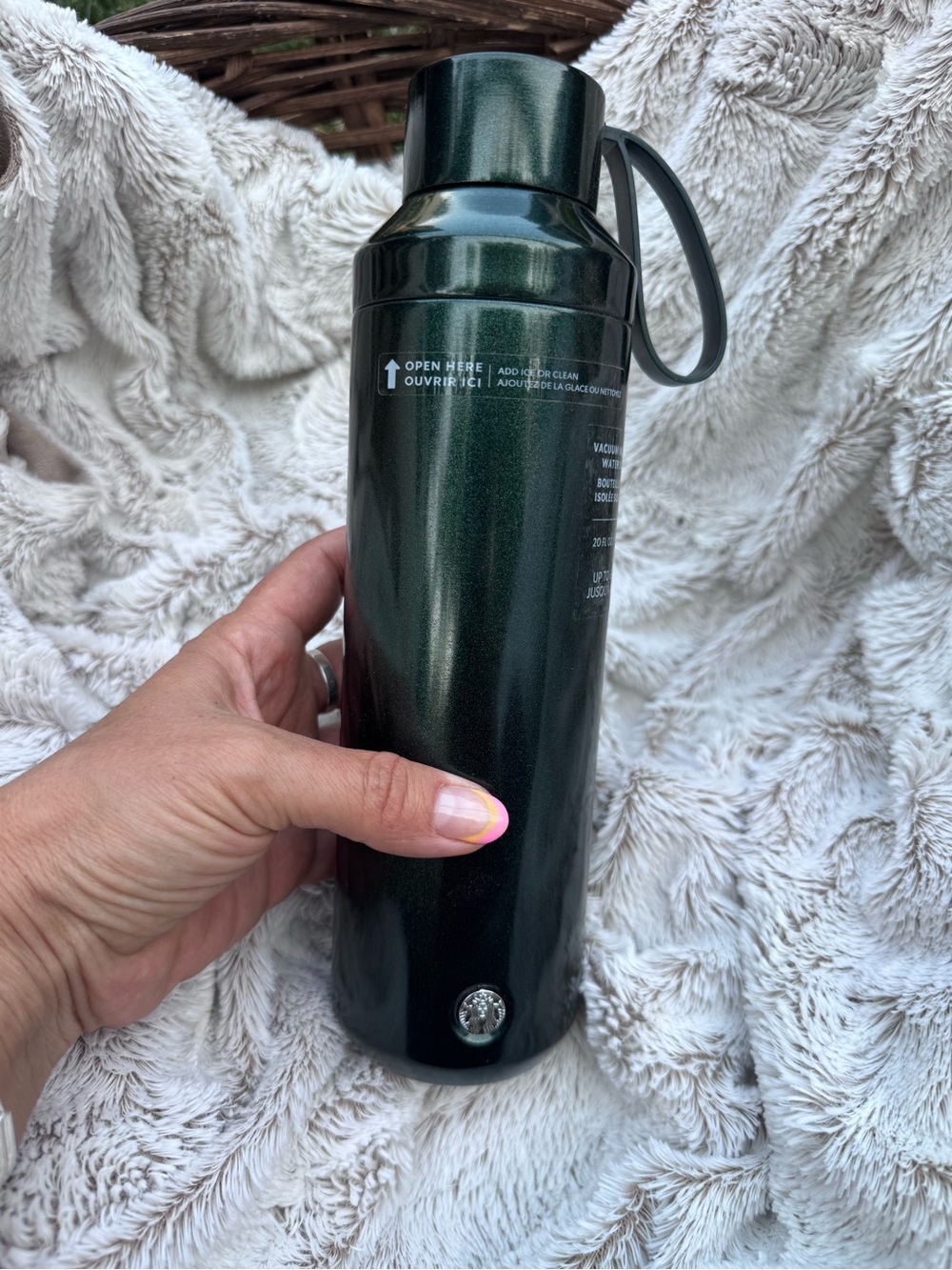Starbucks Dark Green Stainless Insulated Water Bottle